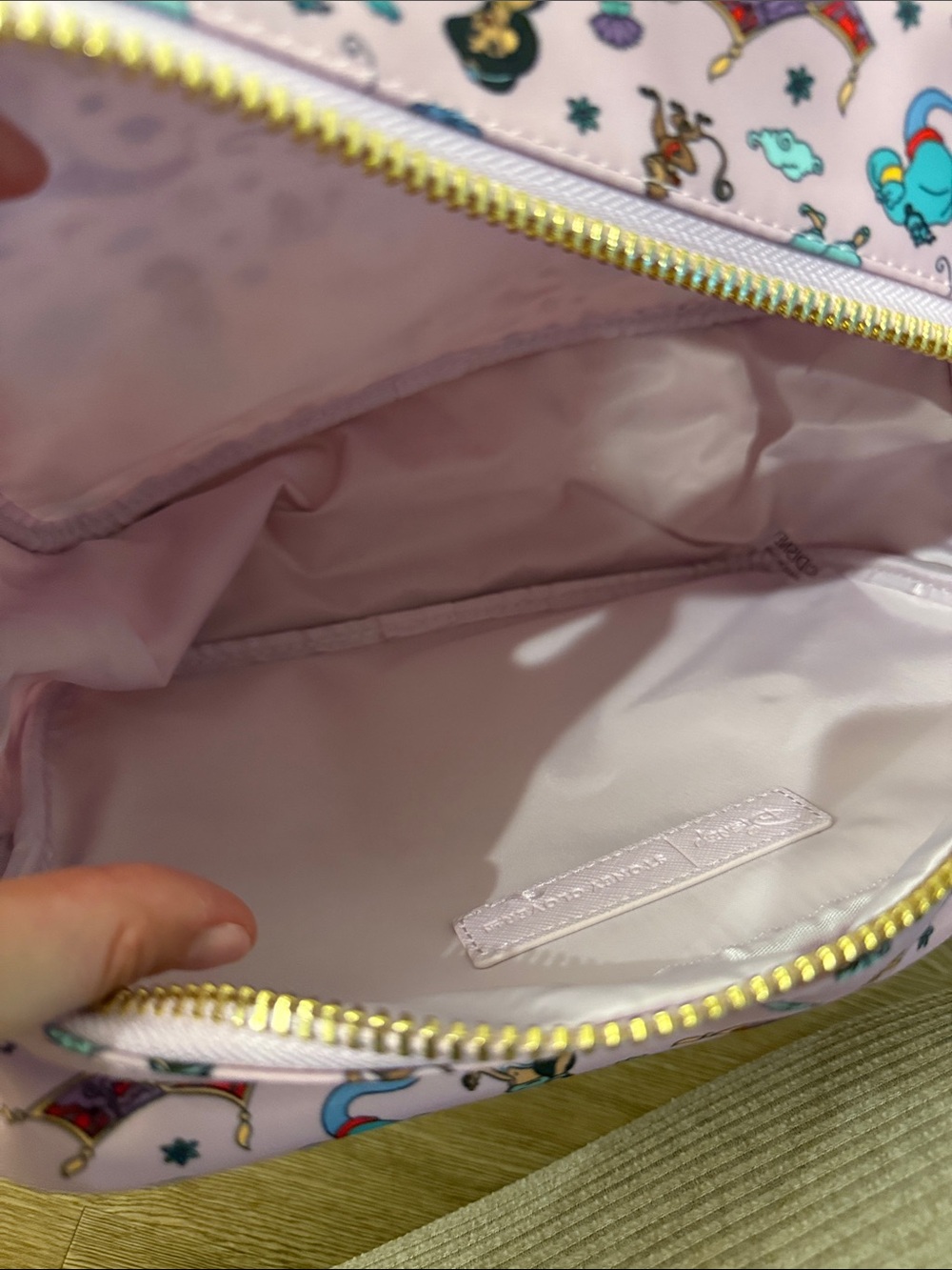 Jasmine Print Cosmetic Bag - Stoney Clover - Picture 5 of 6